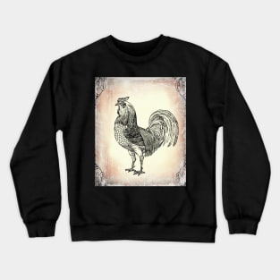 Antique Rooster on the Farm: Farmhouse decor Crewneck Sweatshirt